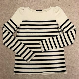 ドゥロワー(Drawer)のhama様専用♡美品♡ドゥロワー定番ボーダーパフスリーブのカシミアニット(ニット/セーター)