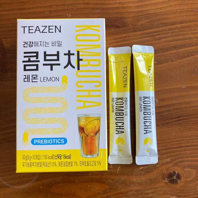 TEAZEN KOMBUCHA レモン コスメ/美容のダイエット(ダイエット食品)の商品写真