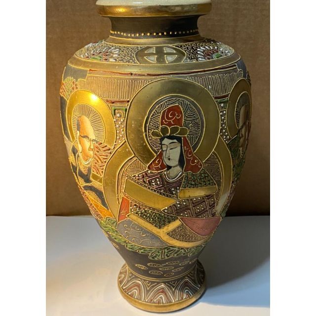 薩摩焼 壺 骨董品 花瓶 置物 中国風 和室 高級感 【オープニングセール