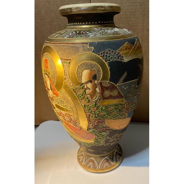薩摩焼 壺 骨董品 花瓶 置物 中国風 和室 高級感