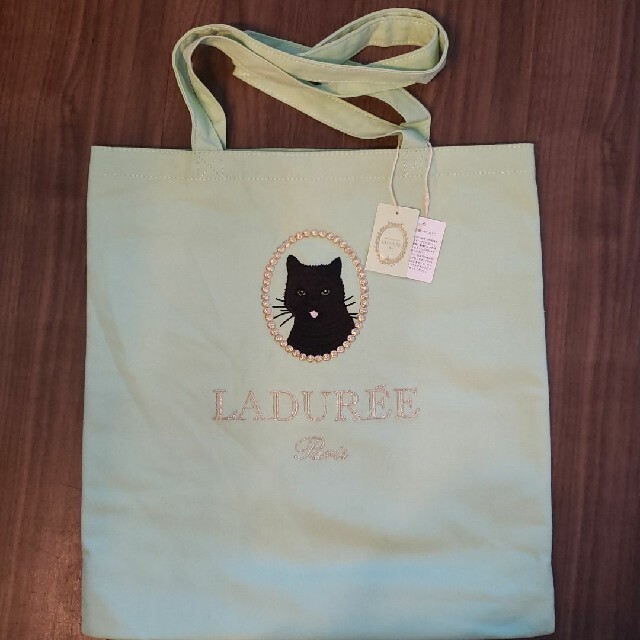 LADURE　トートバッグ　ラデュレ  LADUREE  黒猫シェリーベル　キャ レディースのバッグ(トートバッグ)の商品写真