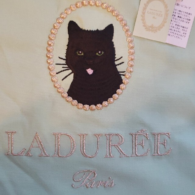 LADURE　トートバッグ　ラデュレ  LADUREE  黒猫シェリーベル　キャ レディースのバッグ(トートバッグ)の商品写真