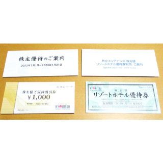 共立メンテナンス株主優待券35000円分(宿泊券)