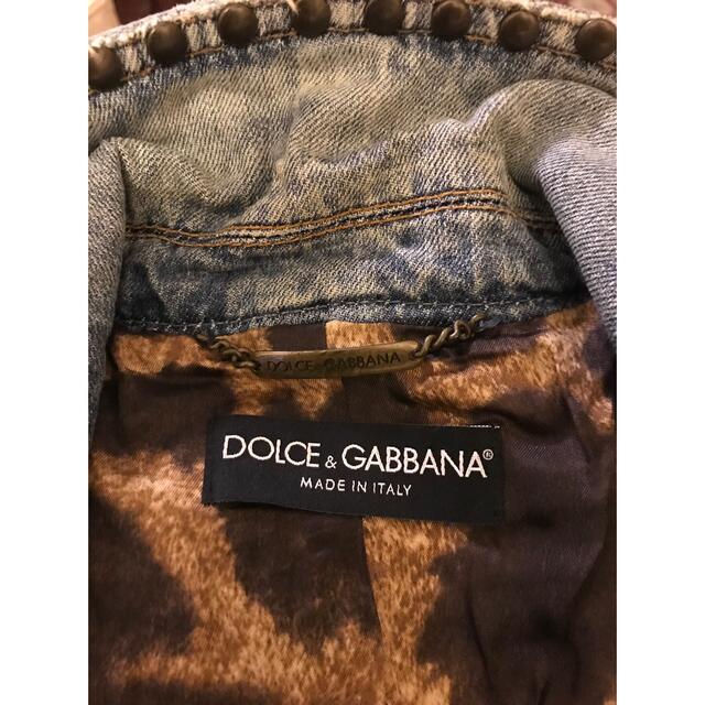 DOLCE&GABBANA(ドルチェアンドガッバーナ)の希少❤️ドルチェ＆ガッバーナDOLCE＆GABBANAデニムジャケット黒パイソン レディースのジャケット/アウター(Gジャン/デニムジャケット)の商品写真