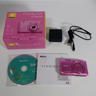 ニコン(Nikon)のデジカメ Nikon COOLPIX S3600　アザレアピンク(コンパクトデジタルカメラ)