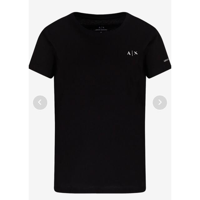 ARMANI EXCHANGE(アルマーニエクスチェンジ)の試着のみ☆アルマーニ Tシャツ ブラック レディース Mサイズ レディースのトップス(Tシャツ(半袖/袖なし))の商品写真
