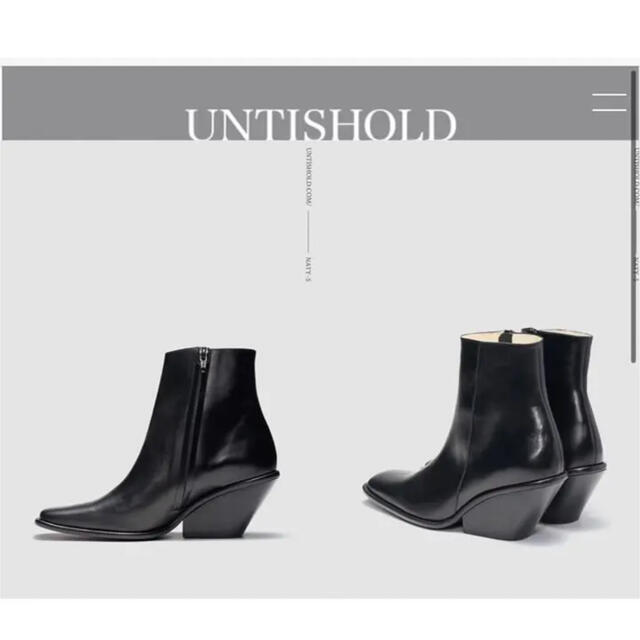 UNTISHOLD Naty -5 Leather / Black レディースの靴/シューズ(ブーツ)の商品写真