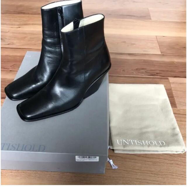 UNTISHOLD Naty -5 Leather / Black レディースの靴/シューズ(ブーツ)の商品写真