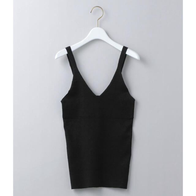 ＜6(ROKU)＞KNIT CAMISOLE/キャミソールブラックサイズ