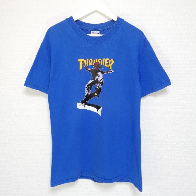 M 90s THRASHER PUSHEAD Tシャツ HANES スラパス