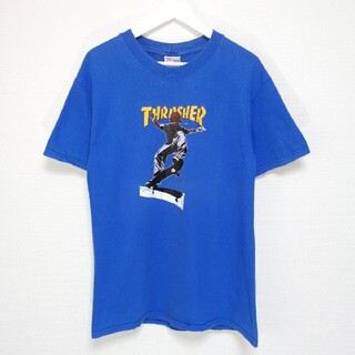 スラッシャー(THRASHER)のM 90s THRASHER PUSHEAD Tシャツ HANES スラパス(スケートボード)