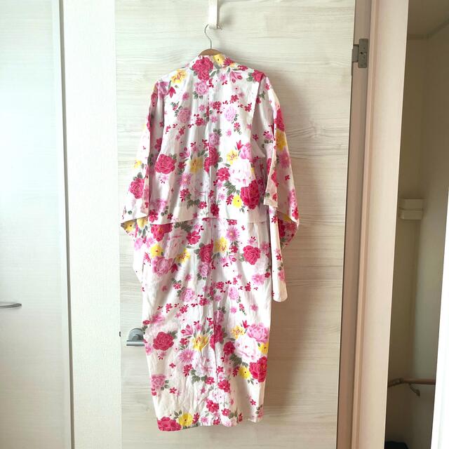 浴衣　7-8才用　帯あり キッズ/ベビー/マタニティのキッズ服女の子用(90cm~)(甚平/浴衣)の商品写真