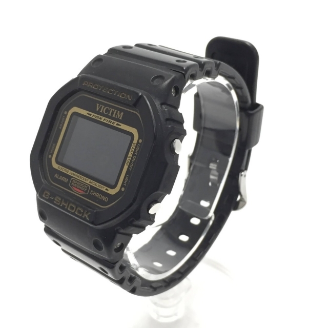 ☆☆CASIO カシオ G-SHOCK VICTIMコラボ 5周年記念モデル DW-5600VT VICTIMコラボ ブラック クォーツ メンズ 腕時計