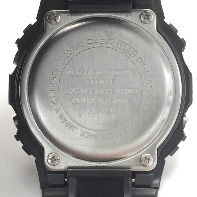 ☆☆CASIO カシオ G-SHOCK VICTIMコラボ 5周年記念モデル DW-5600VT VICTIMコラボ ブラック クォーツ メンズ 腕時計