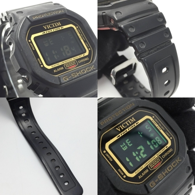 ☆☆CASIO カシオ G-SHOCK VICTIMコラボ 5周年記念モデル DW-5600VT VICTIMコラボ ブラック クォーツ メンズ 腕時計