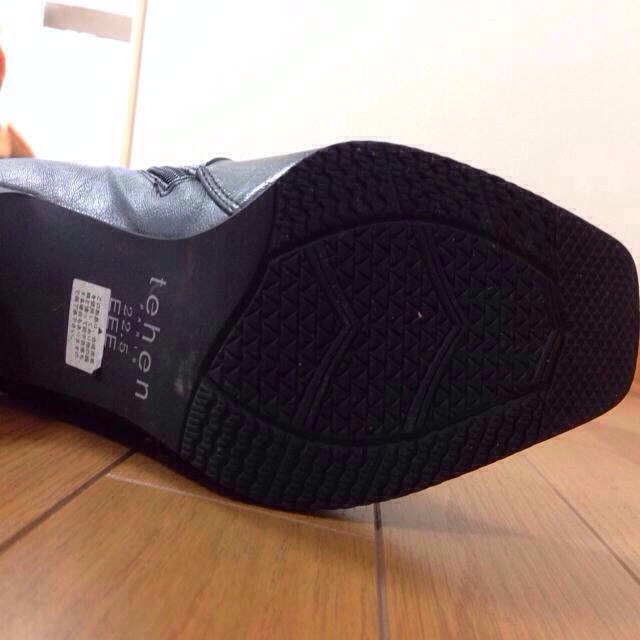 黒ブーツ22.5cm 3E レディースの靴/シューズ(ブーツ)の商品写真