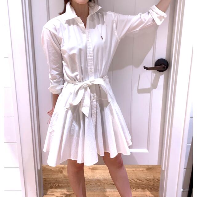 ラルフローレン!白シャツワンピース
