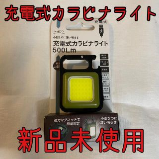 【新品未使用】充電式カラビナライト　500lm アウトドアライト　LEDライト(ライト/ランタン)