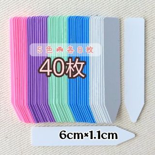 園芸用ラベル❤ミックス 40枚❤プラスチックラベル　多肉植物　観葉　高級園芸資材(その他)