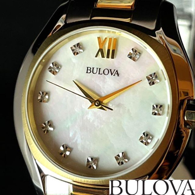 新品未使用】BULOVA/ブローバ/レディース腕時計/お洒落/シルバー色