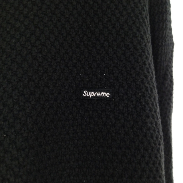 SUPREME シュプリーム 20AW Textured Small Box Sweater テクスチャード スモールボックスロゴ クルーネックニットセーター ブラック 7