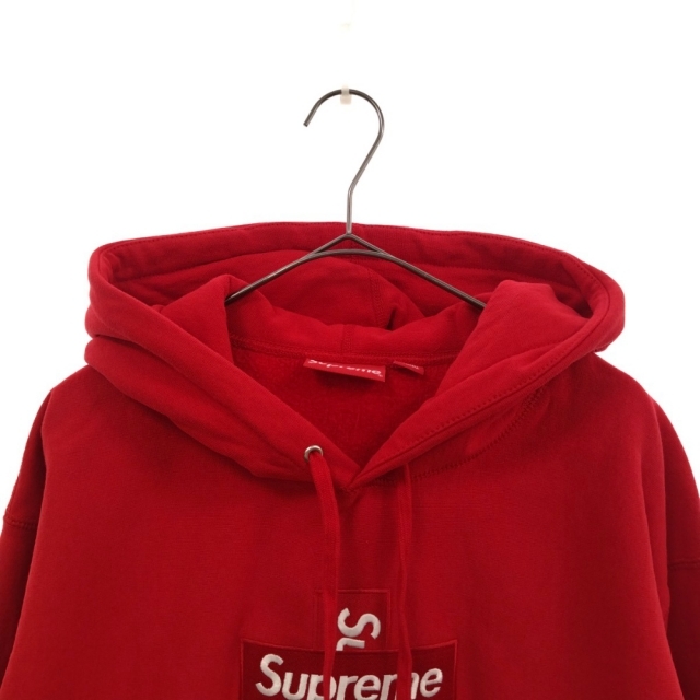 SUPREME シュプリーム 20AW Cross Box Logo Hooded Sweatshirt クロスボックスロゴ スウェット プルオーバー パーカー レッド