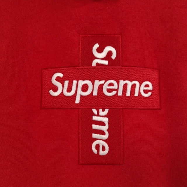 SUPREME シュプリーム 20AW Cross Box Logo Hooded Sweatshirt クロスボックスロゴ スウェット プルオーバー パーカー レッド