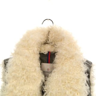 MONCLER モンクレール 17AW KERRIA GILET DOWN BEST ケェリィア ファー付きダウンベスト シルバー C20934899015