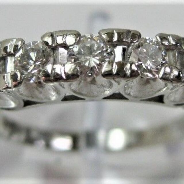 Pt900 プラチナリング 指輪 ダイヤ 一文字 0.54ct サイズ #15 レディースのアクセサリー(リング(指輪))の商品写真