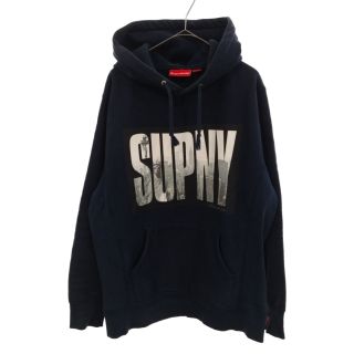 SUPREME シュプリーム 10AW SUPNY Logo Pullover SUPNYロゴプルオーバーパーカー ネイビー