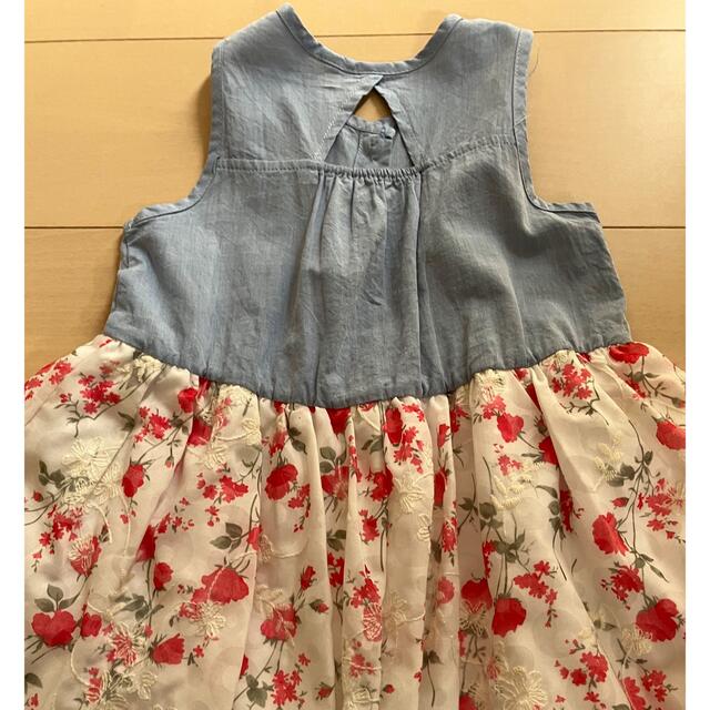 120センチ ノースリーブワンピース キッズ/ベビー/マタニティのキッズ服女の子用(90cm~)(ワンピース)の商品写真