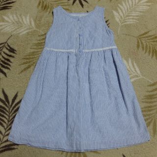 ベビーギャップ(babyGAP)の子供服　ベビーキッズ　ベビーギャップ　水色ワンピース　110㎝(ワンピース)