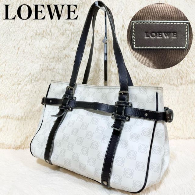 LOEWE ハンドバッグ アイボリー