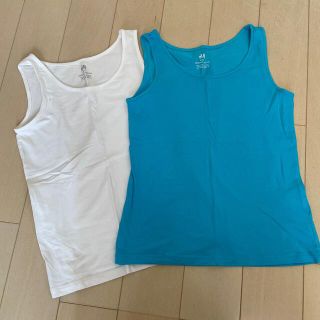 エイチアンドエム(H&M)のH&M  2枚セット❣️タンクトップ　ガールズ  150(Tシャツ/カットソー)