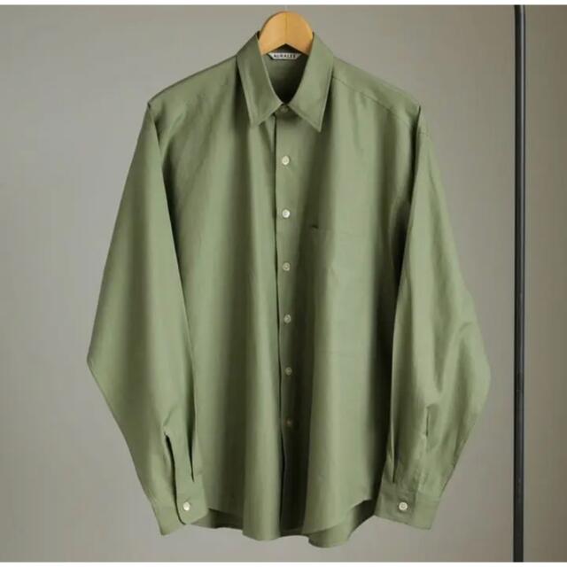 AURALEE WASHED FINX TWILL BIG  CPO SHIRT