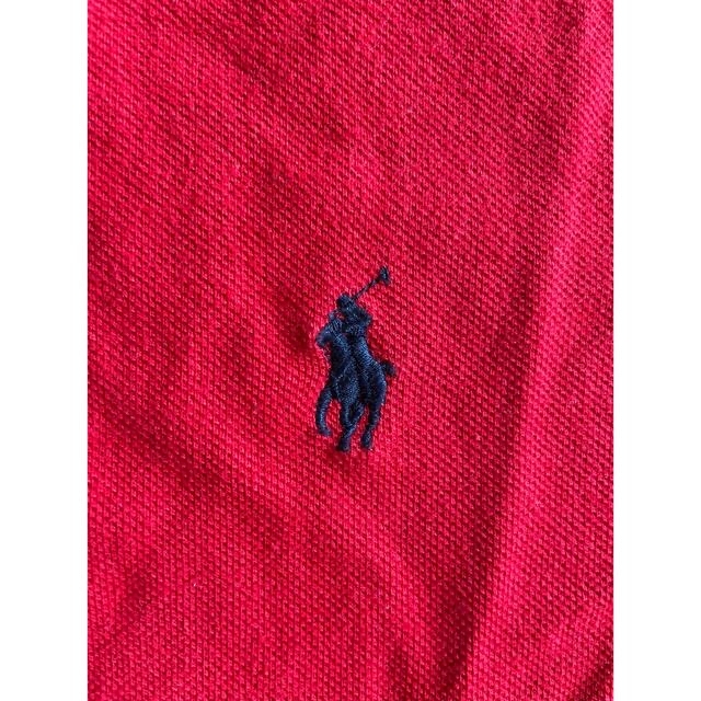 POLO RALPH LAUREN(ポロラルフローレン)の古着　ビックサイズ　XXL TTG ポロラルフローレン　半袖　ポロシャツ　赤 メンズのトップス(ポロシャツ)の商品写真