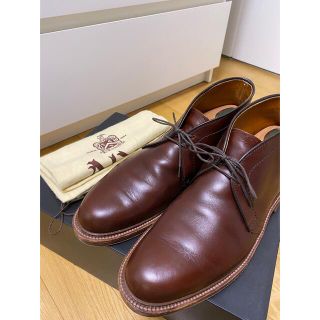 オールデン(Alden)の【美品】ALDEN  チャッカブーツ　ブラウン　クロムエクセル　9D(ブーツ)