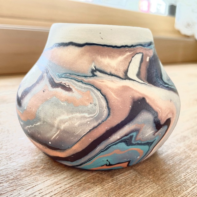 nemadji pottery vase ネマージ　インディアン　花瓶 1