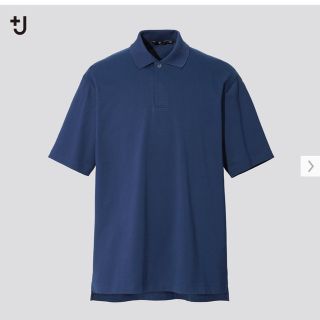 ユニクロ(UNIQLO)の美品 ネイビー ユニクロ+Jリラックスフィットポロシャツ sサイズ(ポロシャツ)