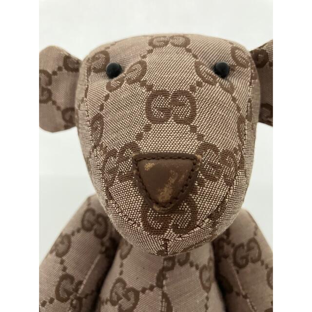 Gucci(グッチ)のグッチ　ベア　クマ　テディベア　ぬいぐるみ　GGキャンバス エンタメ/ホビーのおもちゃ/ぬいぐるみ(ぬいぐるみ)の商品写真