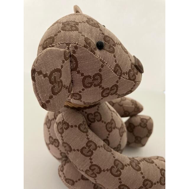 Gucci(グッチ)のグッチ　ベア　クマ　テディベア　ぬいぐるみ　GGキャンバス エンタメ/ホビーのおもちゃ/ぬいぐるみ(ぬいぐるみ)の商品写真