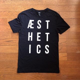 エイチアンドエイチ(H&H)のH&M プリントロゴTシャツ　xs(Tシャツ/カットソー(半袖/袖なし))