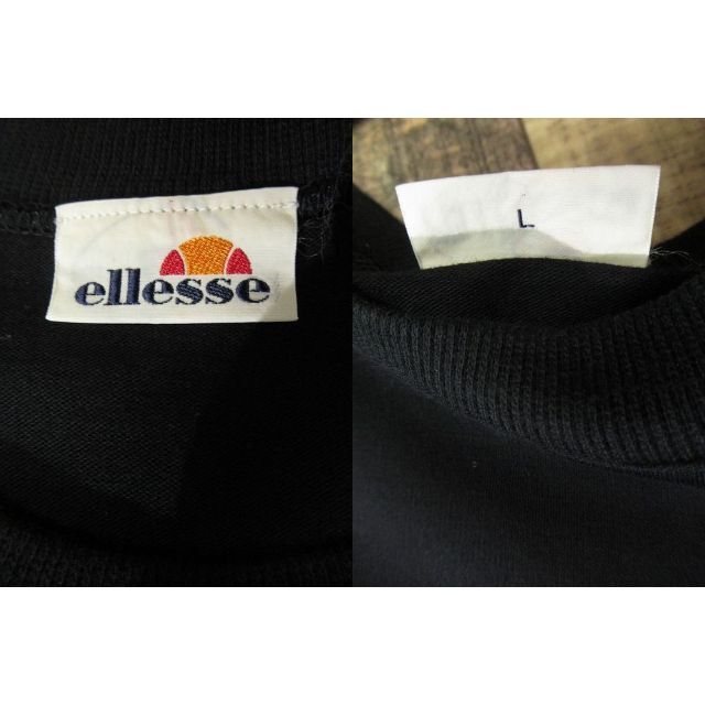 ellesse(エレッセ)の専用 G② 新品保管品 エレッセ レディース プリント 半袖 Tシャツ L 黒 レディースのトップス(Tシャツ(半袖/袖なし))の商品写真