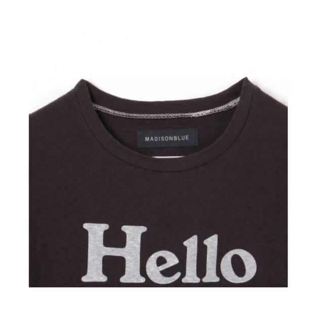 美品❤︎マディソンブルー  Hello ハロー　Tシャツ　ロゴ　ブラックネイビー