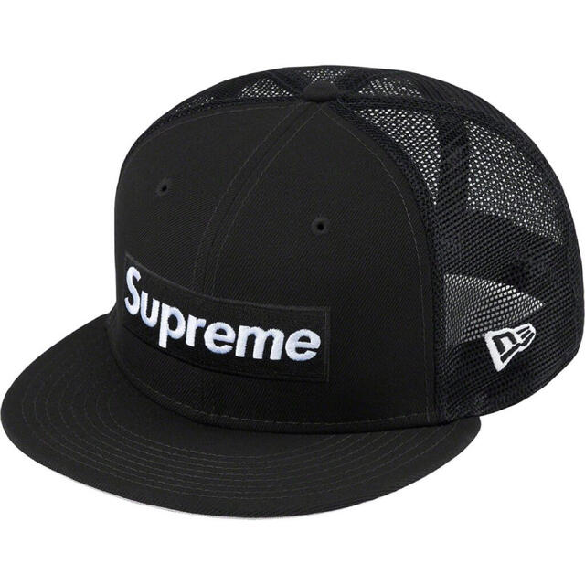 supreme  Box Logo Mesh Back New Era 黒