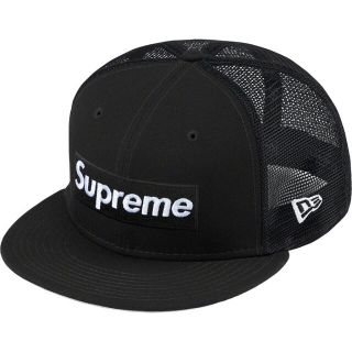 シュプリーム(Supreme)のsupreme  Box Logo Mesh Back New Era 黒(キャップ)