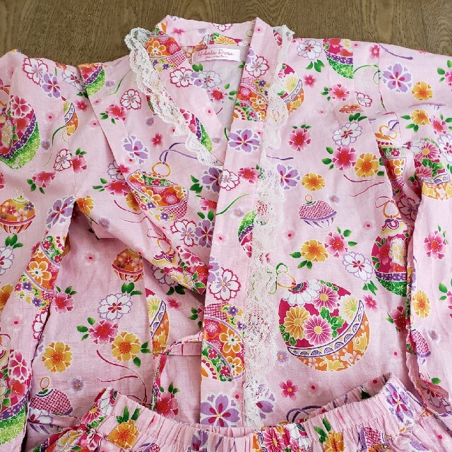 浴衣  140cm キッズ/ベビー/マタニティのキッズ服女の子用(90cm~)(甚平/浴衣)の商品写真