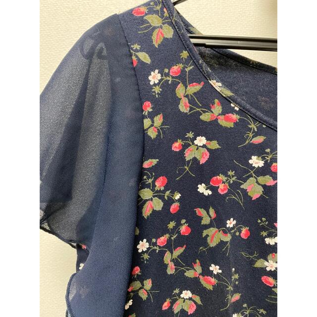 LAURA ASHLEY(ローラアシュレイ)のローラアシュレイ   １３号　Tシャツ地のワンピース レディースのワンピース(ひざ丈ワンピース)の商品写真