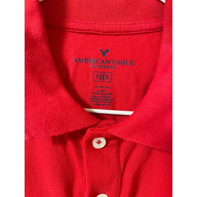 American Eagle(アメリカンイーグル)のアメリカンイーグル　ポロシャツ　American eagle 赤 メンズのトップス(ポロシャツ)の商品写真