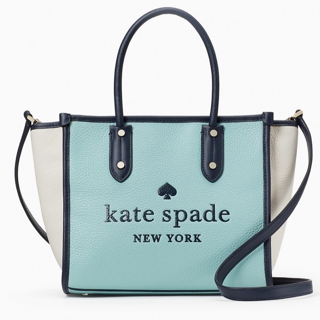 kate spade new york(ケイトスペードニューヨーク)のケイトスペード　ニューヨーク　ハンドバッグ　ショルダーバッグ　バイカラー　ブルー レディースのバッグ(ハンドバッグ)の商品写真